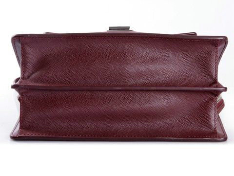 2014 Prada Saffiano Leather Document Holder VR0091 winered for sale